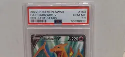 Pokemon - Charizard V - Full Art Holo #153/177 - Brilliant Stars - PSA 10 - Image 3