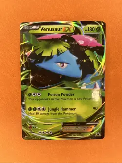 Pokemon TCG Venusaur EX XY28 XY Black Star Promos Ultra Rare Holo 2014 LP - Image 1