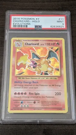 CHARIZARD 2016 Pokemon #11/108 PSA 9 MINT Evolutions HOLO! Graded! - Image 1