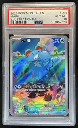 2023 Pokemon SV Paldea Evolved Marill #204/193 PSA 10 - Image 1