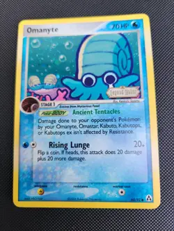 Pokemon Omanyte Legend Maker Reverse Holo #60/92 2006 - Image 1