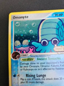 Pokemon Omanyte Legend Maker Reverse Holo #60/92 2006 - Image 2