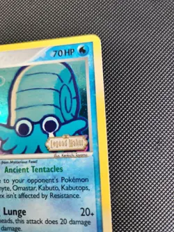 Pokemon Omanyte Legend Maker Reverse Holo #60/92 2006 - Image 3