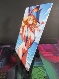 Dark Magician Girl Yugioh DMG Custom Art Card NM Anime Sexy Waifu Collectible - Image 2