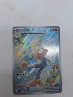 Pokemon TCG Raboot Stellar Crown Illustration Rare Card 147/142 Mint Condition - Image 1