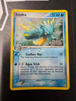 Pokemon Seadra EX Team Rocket Returns Stamped Reverse 48 Ultra Rare Holo Card - Image 1