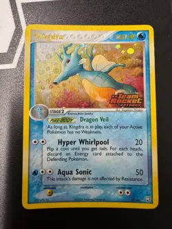 Pokemon Kingdra EX Team Rocket Returns Stamped Reverse 12 Ultra Rare Holo Card - Image 1