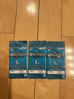One Piece Ichiban Kuji Trading Card Style Stickers - 3 Pack - Image 1