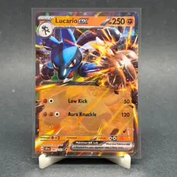 Pokemon TCG Lucario EX 082/142 SCR EN Stellar Crown Double Rare Foil Card NM - Image 1