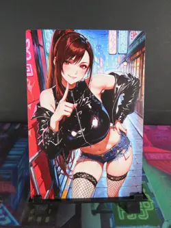 Rinoa Heartilly Final Fantasy Custom Art Card NM Anime Sexy Waifu Collectible - Image 1