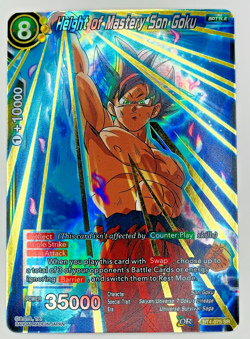 Height of Mastery Son Goku BT4-075 SR Foil Dragon Ball Super Card Game | LP - Image 1