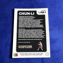 Chun-Li PSA Exclusive Silver 2025 SMC Street FIghter Promo Card CapCom - Image 2