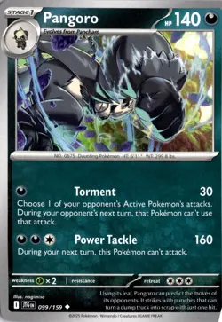 Pangoro 099/159 SV09: Journey Together Pokemon Card TCG - Image 1