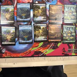 Final Fantasy Chocobo Track Stamped Foil Lands Set of 10 English Bundle - NM/M - Image 1