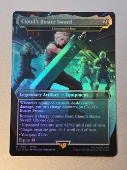 Cloud's Buster Sword - Umezawa's Jitte (Rainbow Foil) Secret Lair Drop Foil - Image 1