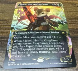 Mabel, Heir to Cragflame (Borderless) (Raised Foil) Bloomburrow Foil - Image 2