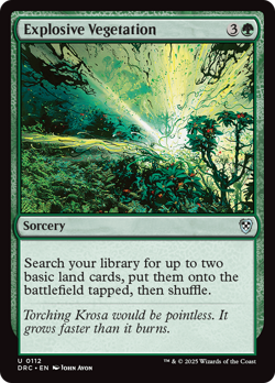 Explosive Vegetation [Aetherdrift Commander] Magic MTG - Image 1