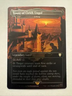 Tower of Cirith Ungol (Urborg) R Borderless Foil #519 | LTC Lord of the Rings - Image 1