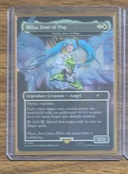 MTG Miku, Font of Pop - Giada, Font of Hope Rainbow Foil Secret Lair Drop NM - Image 2