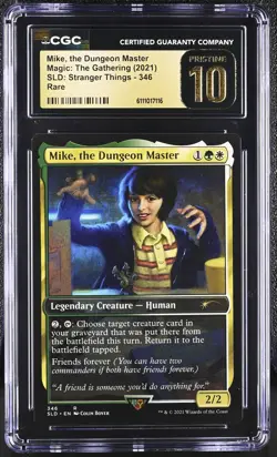 MIKE, THE DUNGEON MASTER Secret Lair Rare CGC Pristine 10 MTG Stranger Things - Image 1