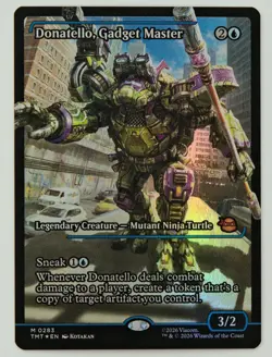 Teenage Mutant Ninja Turtles Donatello Gadget Master FOIL Showcase 283 MTG - Image 1