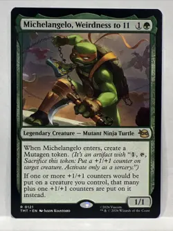 Michelangelo, Weirdness to 11 - Rare 121 - Magic: Teenage Mutant Ninja Turtles - Image 1