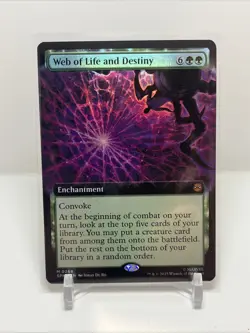 MTG Web of Life and Destiny (268/314) Marvel's Spider-Man NM FOIL - Image 1