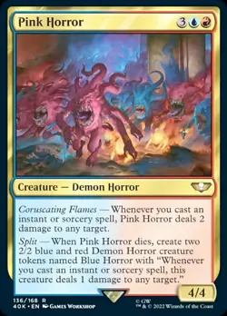 [1x] Pink Horror - Surge Foil Near Mint, English Warhammer 40,000 Commander MTG - Image 1