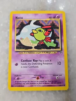 Natu 59/75 - Common Pokemon Card - Neo Discovery Set - Wizards of the Coast - Image 1