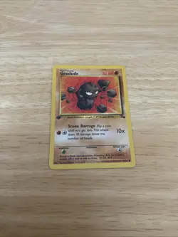 Pokemon TCG 1st Edition Fossil Geodude #47/62 - Image 2