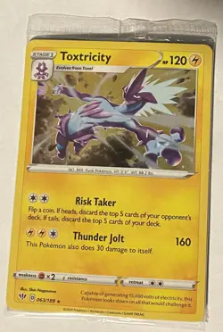 Toxtricity: Knockout Collection Sealed Promo 63/189 Cosmos Holo Rare Pokemon TCG - Image 3