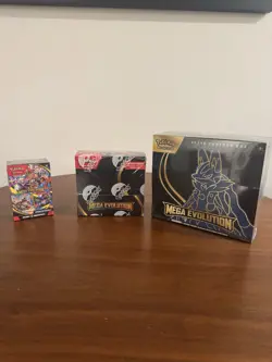 Pokemon Mega Evolution Box & Elite trainer Box & Booster Bundle Combo - Image 1