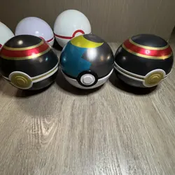 [Lot Of 9] Empty Pokemon TCG Poke Ball Tins Various Sets Ultra Premiere Great + - Image 4