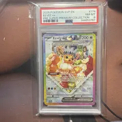 Eevee ex #174 PSA 8 Promo Prismatic Evolutions Super Premium Collection Pokemon - Image 1