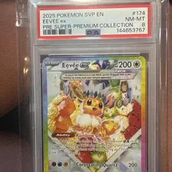 Eevee ex #174 PSA 8 Promo Prismatic Evolutions Super Premium Collection Pokemon - Image 3