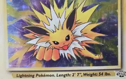 Vintage Pokemon TCG Jungle WoTC Jolteon Holo Rare Card #4/64 70 HP - Image 3
