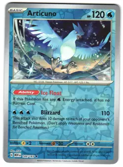Articuno 144/165 Reverse Holo SV: Scarlet & Violet 151 Pokemon TCG - Image 1