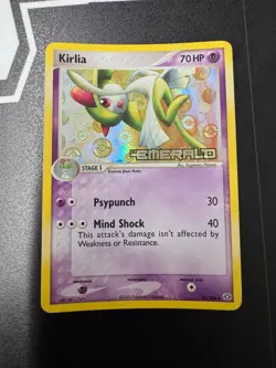Pokemon Kirlia EX Emerald Stamped Reverse 32/106 Ultra Rare Holo Card - Image 1