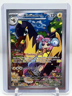 Iono's Kilowattrel 163/159 - Journey Together Illustration Rare Pokemon Card NM - Image 1