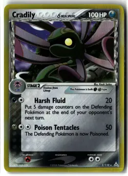 Cradily ⭐ 2/110 Holo Rare Holon Phantoms 2006 Pokemon NM/LP - Image 1