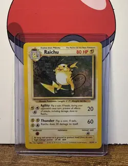 Pokemon TCG - Raichu 14/102 Base Set Holo Rare WOTC 1999 - EXC/NM - Image 4