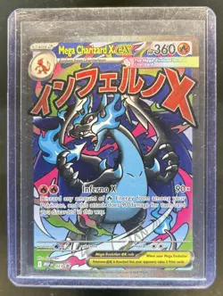2025 Pokemon MEP Black Star Promos Mega Charizard X ex Full Art #023 - Image 1