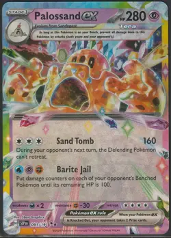 Pokemon Palossand ex 91/191 Surging Sparks Double Rare NM - Image 1