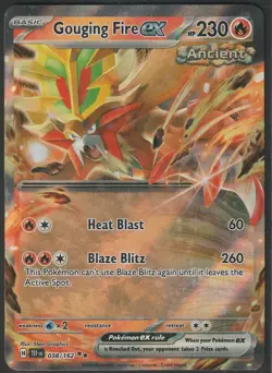 Pokemon Gouging Fire ex #038/162 English Temporal Forces - Image 1