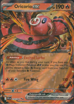 Oricorio ex 018/094 Phantasmal Flames Pokemon TCG English NM - Image 1