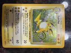 Raichu Holo Rare 80 HP Base Set Pokemon Card 14/102 Wizards 1999 - Image 1