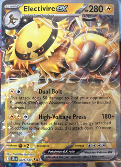 ELECTIVIRE EX 069/182 DESTINED RIVALS POKEMON (DOUBLE RARE, NM) - Image 1