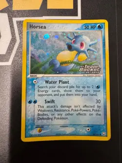 Pokemon Horsea EX Team Rocket Returns Stamped Reverse 58 Ultra Rare Holo Card - Image 1