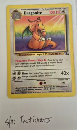 Dragonite - Fossil set - Pokemon TCG - Near Mint NM - Never Played - TCG $25 - Image 1
