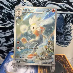 Raboot 147/142 Illustration Rare Holo NM Pokemon SV07: Stellar Crown +BONUS HOLO - Image 1